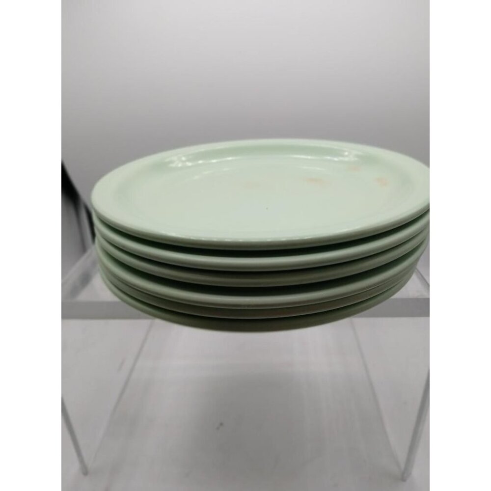 Vintage Arrowhead Diplomat Mint Green Small Plates Set Of 6 Plastic Durable Ever